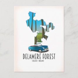 Delamere Forest Cheshire Engeland kaart