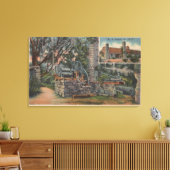 Deland, FL - Ruins of Old Spanish Sugar Mill Canvas Afdruk (Insitu (Woonkamer))