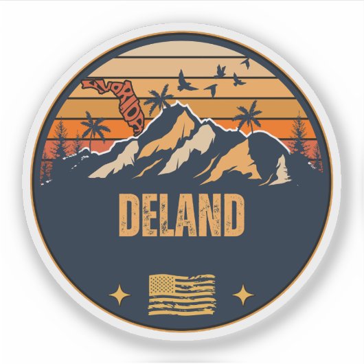 DeLand, Florida Sticker (Voorkant)