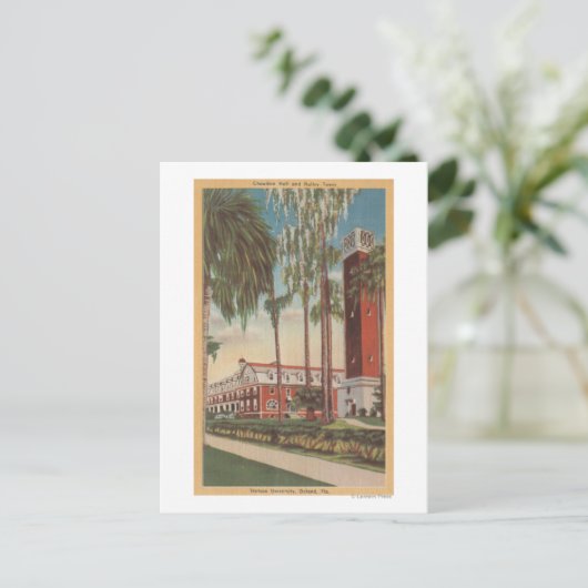 Deland, Florida - Uitzicht van de Universiteit van Briefkaart (Staand voorkant)