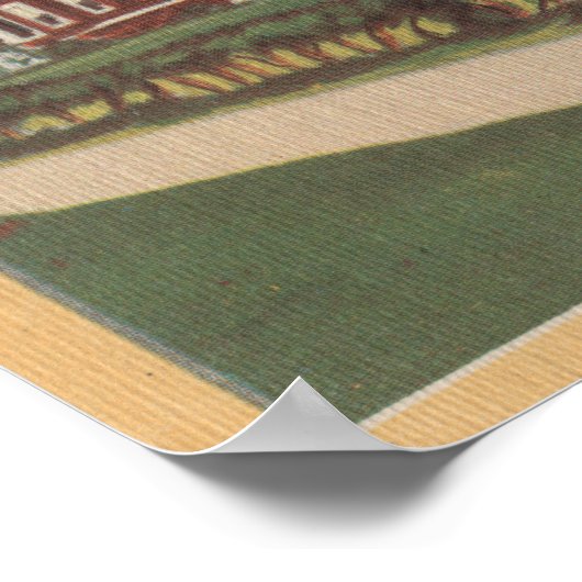 Deland, Florida - Uitzicht van de Universiteit van Poster (Hoek)