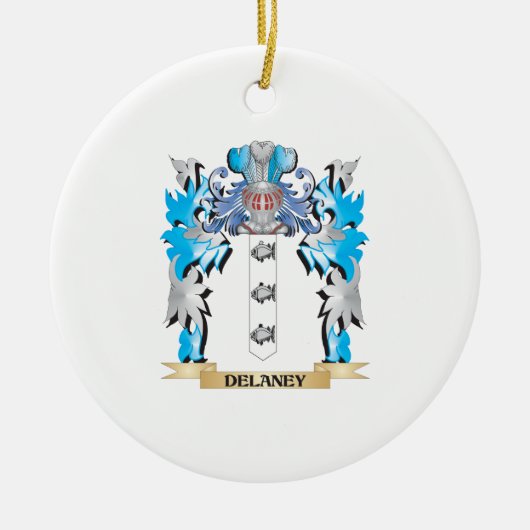 Delaney Coat of Arms - Family Crest Keramisch Ornament (Voorkant)