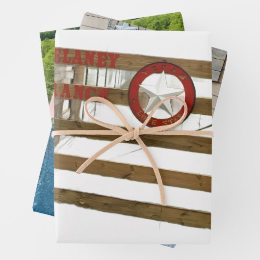 Delaney Ranch Wrapping Paper Flat Sheet Set van 3 (In situ)