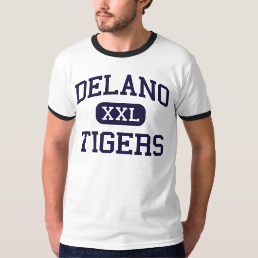 Delano - Tigers - High School - Delano California T-shirt (Voorkant)