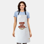 Delantal con mensaje original Burusas Schort (Gedragen)