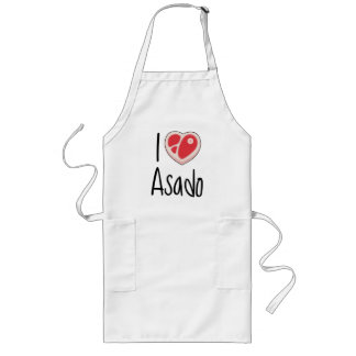 Delantal Ik hou van Asado Lang Schort