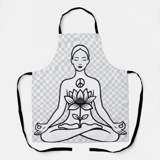 Delantal Paz Interior, Yoga y Meditación  Schort (Voorkant)