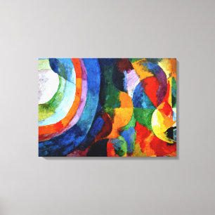 Delaunay - Circulaire vormen, Zon, Maan Canvas Afdruk