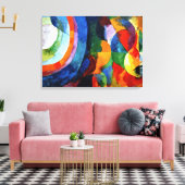 Delaunay - Circulaire vormen, Zon, Maan Canvas Afdruk (Insitu (Woonkamer))