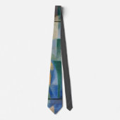 Delaunay Claasic Abstract Art Schilderen Blauw Gro Stropdas (Voorkant)