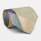 Delaunay Claasic Abstract Art Schilderen Blauw Gro Stropdas (Opgerold)