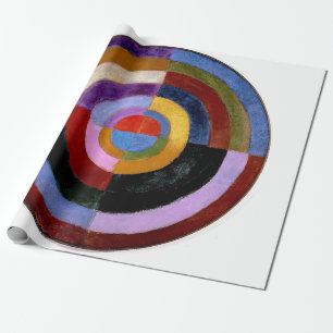 Delaunay Claasical Abstract Art Painting Disk Cadeaupapier