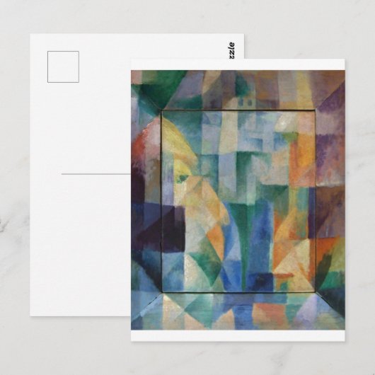 Delaunay Claasical Abstract Art Painting Windows Briefkaart (Voorkant / Achterkant)
