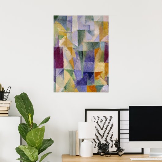 Delaunay Claasical Abstract Art Painting Windows Poster (Thuiskantoor)