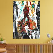 Delaunay - De Rode Toren Canvas Afdruk (Insitu (Woonkamer))