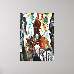 Delaunay - De Rode Toren Canvas Afdruk