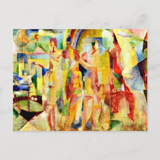 Delaunay - De stad Parijs Briefkaart (Voorkant)