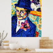Delaunay - Man met een Tulp, kunst, Poster (Keuken)