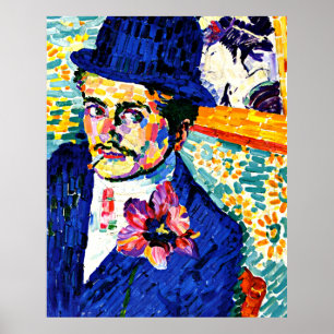 Delaunay - Man met een Tulp, mooie kunst, Poster