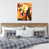 Delaunay - Zon, Toren, Vliegtuig Canvas Afdruk (Insitu (Slaapkamer))