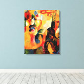 Delaunay - Zon, Toren, Vliegtuig Canvas Afdruk (Insitu (Houten vloer))