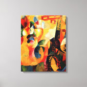 Delaunay - Zon, Toren, Vliegtuig Canvas Afdruk (Voorkant)