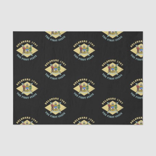 DELAWARE 1797 DE EERSTE STAATSVLAG TISSUEPAPIER (Voorkant)