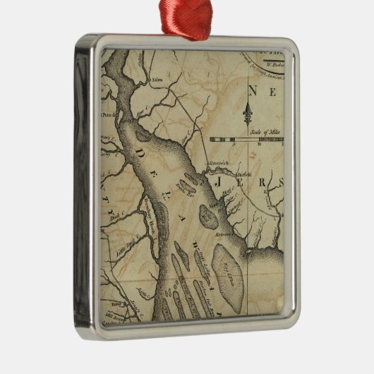 Delaware 2 metalen ornament (Rechts)