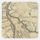 Delaware 2 vierkante sticker (Voorkant)