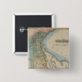 Delaware 6 vierkante button 5,1 cm (Voorkant /achterkant)