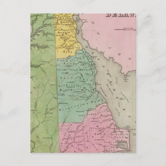 Delaware 7 briefkaart (Voorkant)