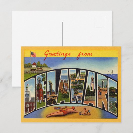 Delaware Aankondigingskaart (Voorkant / Achterkant)