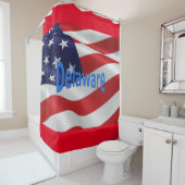 Delaware American Pride Douchegordijn (In situ)
