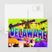 Delaware ansichtkaart briefkaart (Voorkant / Achterkant)