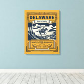 Delaware Art Deco Amerika 250ste verjaardag Canvas Afdruk (Insitu (Houten vloer))