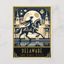 Delaware | Art. Deco Briefkaart