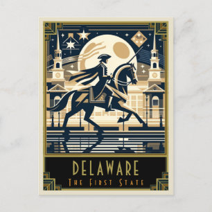 Delaware   Art. Deco Briefkaart