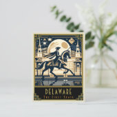 Delaware | Art. Deco Briefkaart (Staand voorkant)