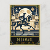 Delaware | Art. Deco Briefkaart (Voorkant)