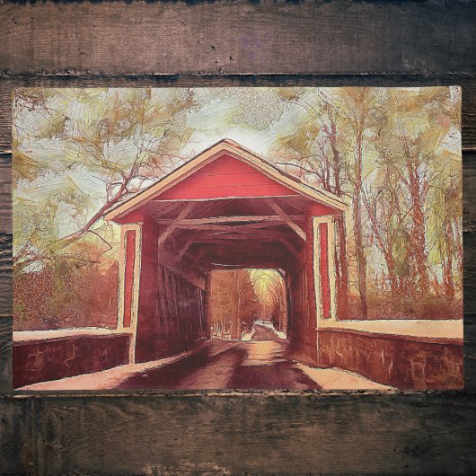 Delaware Ashland Covered Bridge Welcome Mat