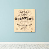 Delaware Atlas Canvas Afdruk (Insitu (Houten vloer))