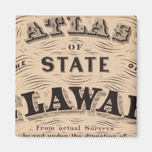 Delaware Atlas Magneet (Voorkant)