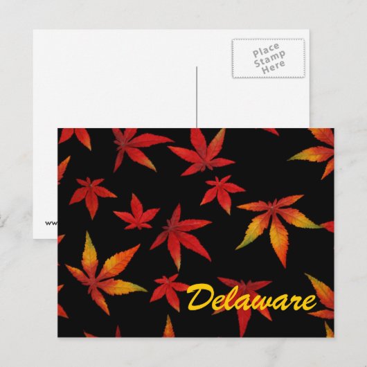 Delaware Autumn Leaves Briefkaart (Voorkant / Achterkant)