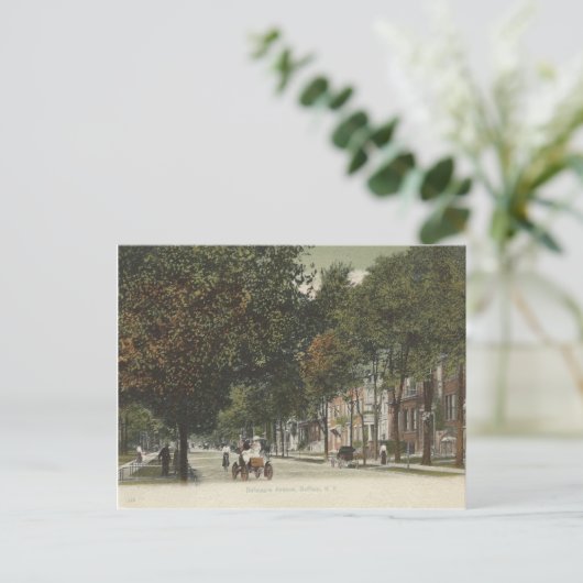  Delaware Ave. Buffalo, New York Briefkaart (Staand voorkant)