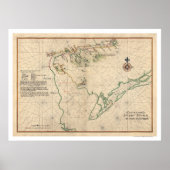 Delaware Bay-kaart 1639 Poster (Voorkant)