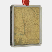 Delaware Bay, New Jersey Metalen Ornament (Rechts)