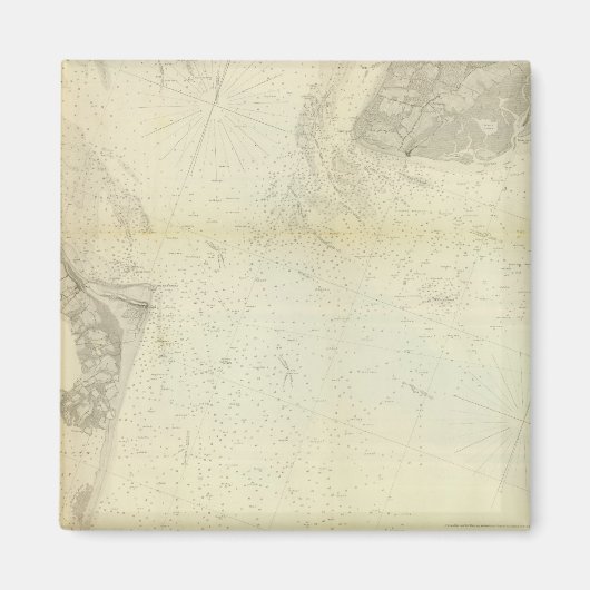 Delaware Bay, rivier 1 Magneet (Voorkant)