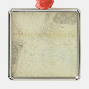 Delaware Bay, rivier 1 Metalen Ornament