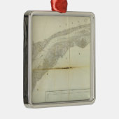 Delaware Bay, rivier 3 Metalen Ornament (Rechts)