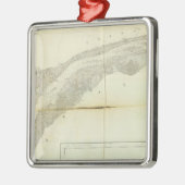 Delaware Bay, rivier 3 Metalen Ornament (Links)